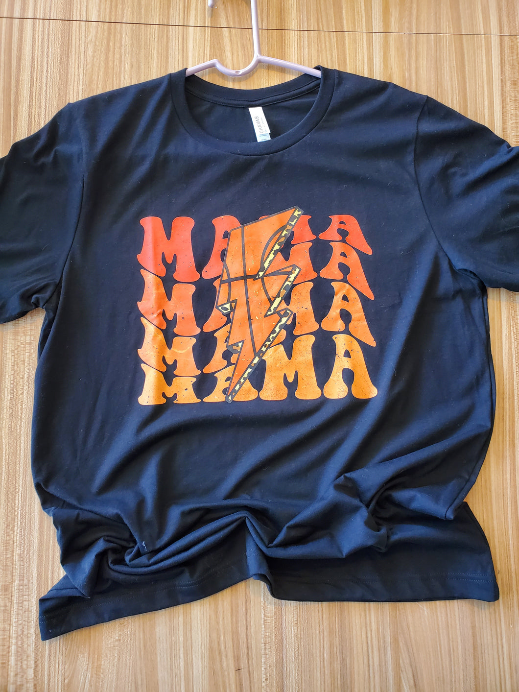 Mama Basketball Lightning Bolt