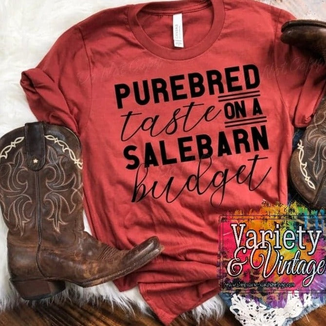 Purebred Taste on a Salebarn Budget Graphic Tee