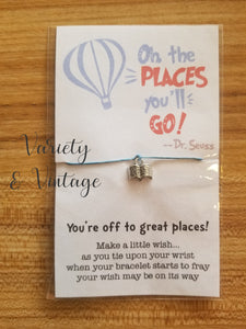 Wish Bracelet- Oh The Places You'll Go