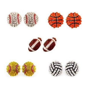 Sparkly Stud Sport Earrings