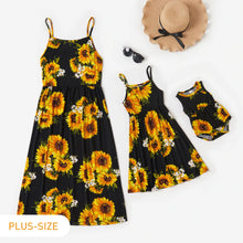 Load image into Gallery viewer, Sleeveless Sunflower Dress
